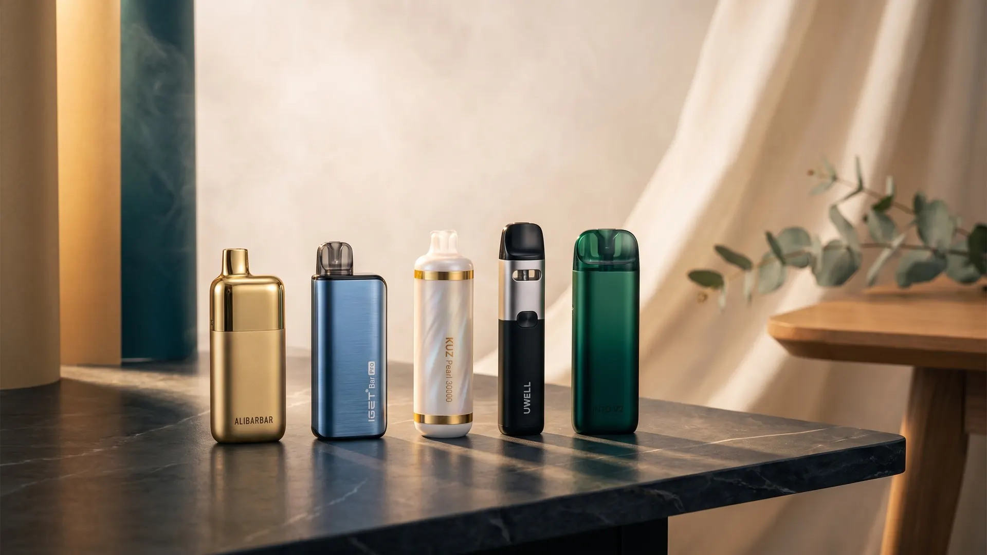 Premium disposable vapes from Alibarbar, IGET, KUZ, UWELL and INTO V2 — Prime Vapes Shop