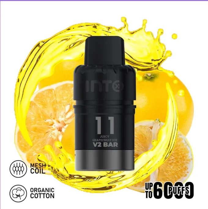 INTO V2 (Compatible IGET Bar Plus) Juicy Grapefruit Ice (Pod Only No Battery)