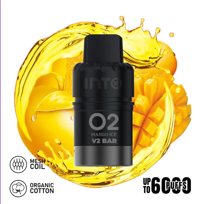 INTO V2 (Compatible IGET Bar Plus) Mango Ice (Pod Only No Battery)