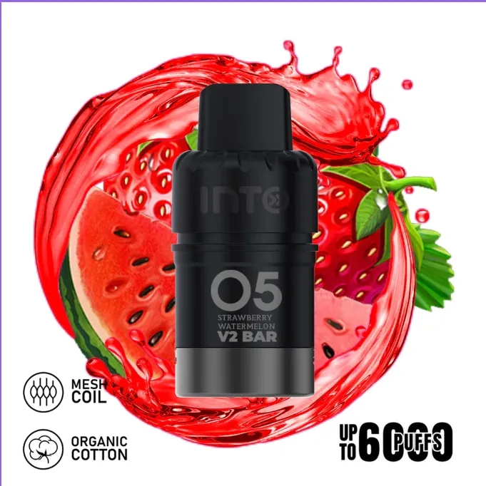 INTO V2 (Compatible IGET Bar Plus) Strawberby Watermelon (Pod Only No Battery)