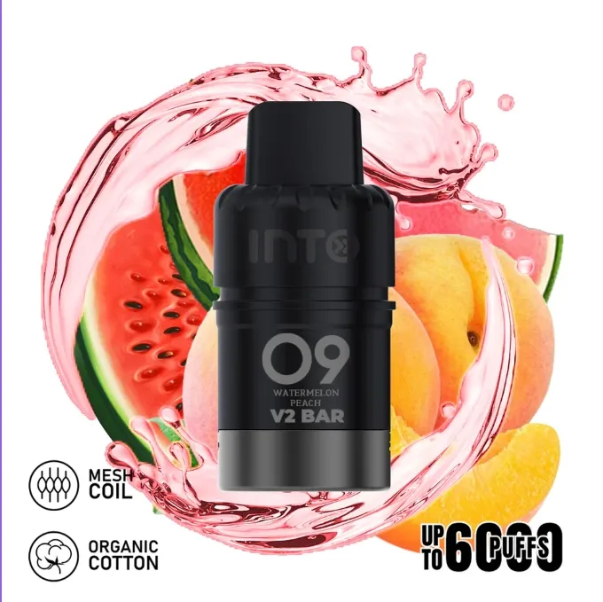 INTO V2 (Compatible IGET Bar Plus) Watermelon Peach (Pod Only No Battery)